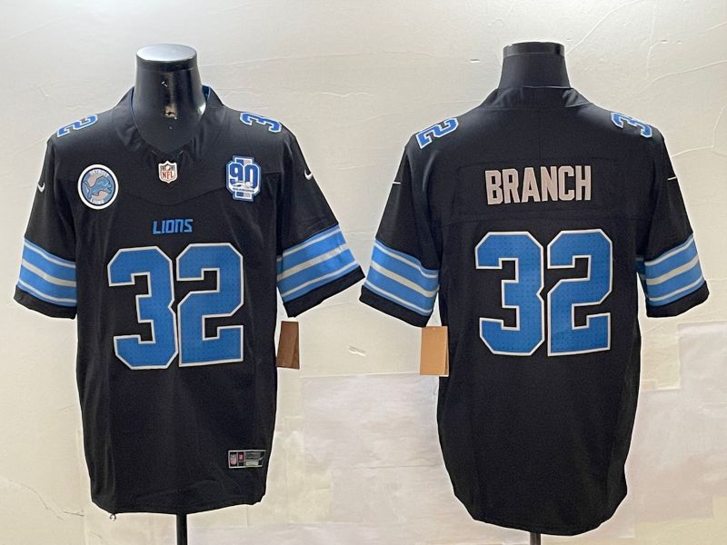Men Detroit Lions #32 Branch Black three generations 2024 Nike Limited NFL Jersey style 4->detroit lions->NFL Jersey